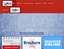 Tablet Screenshot of klicklewisarena.com